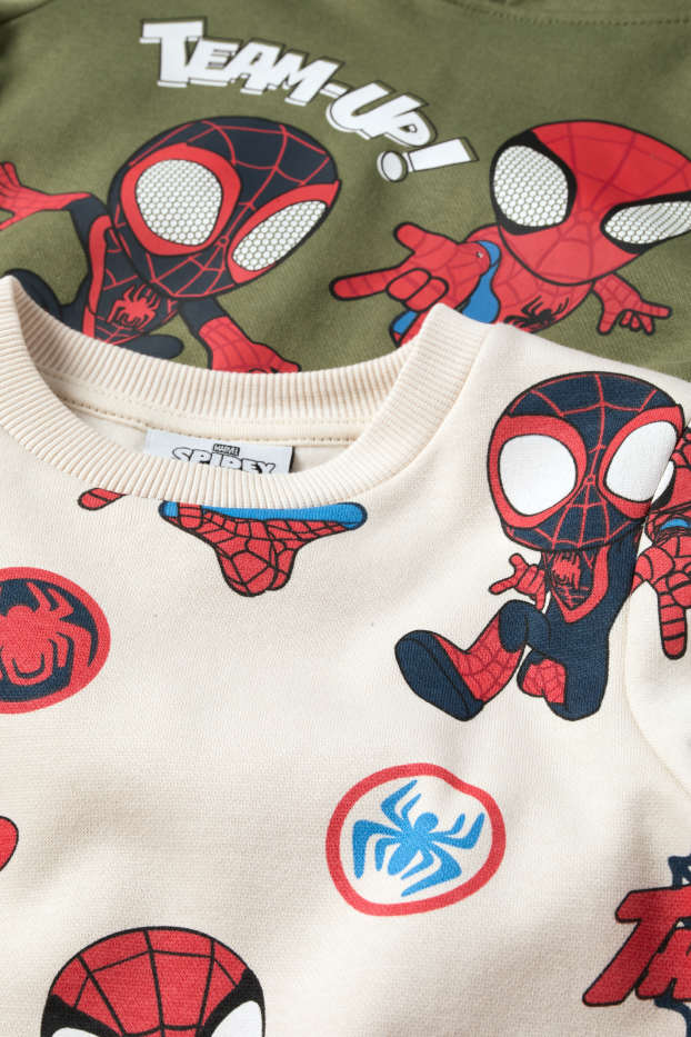 Copii - Băieți - Bluză de molton - bej / verde