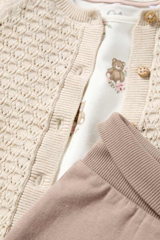 Miminka - dívky - Outfit pro miminka - světle béžová