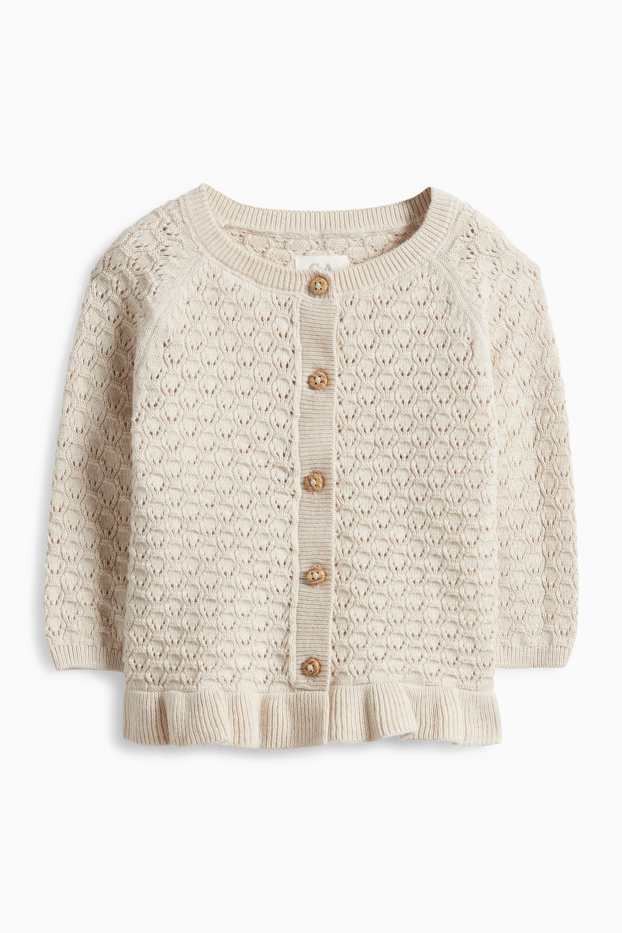 Miminka - dívky - Outfit pro miminka - světle béžová