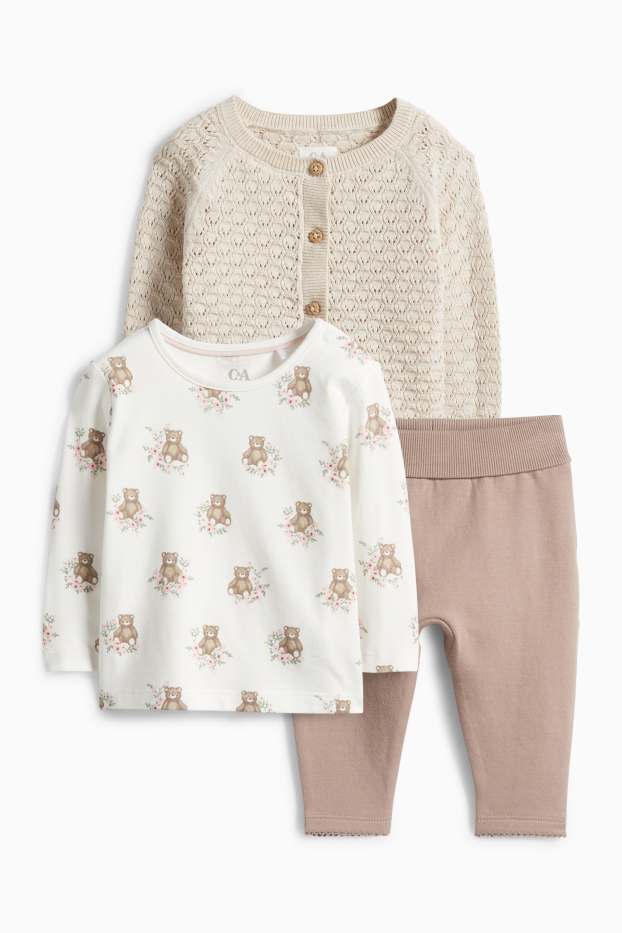 Miminka - dívky - Outfit pro miminka - světle béžová