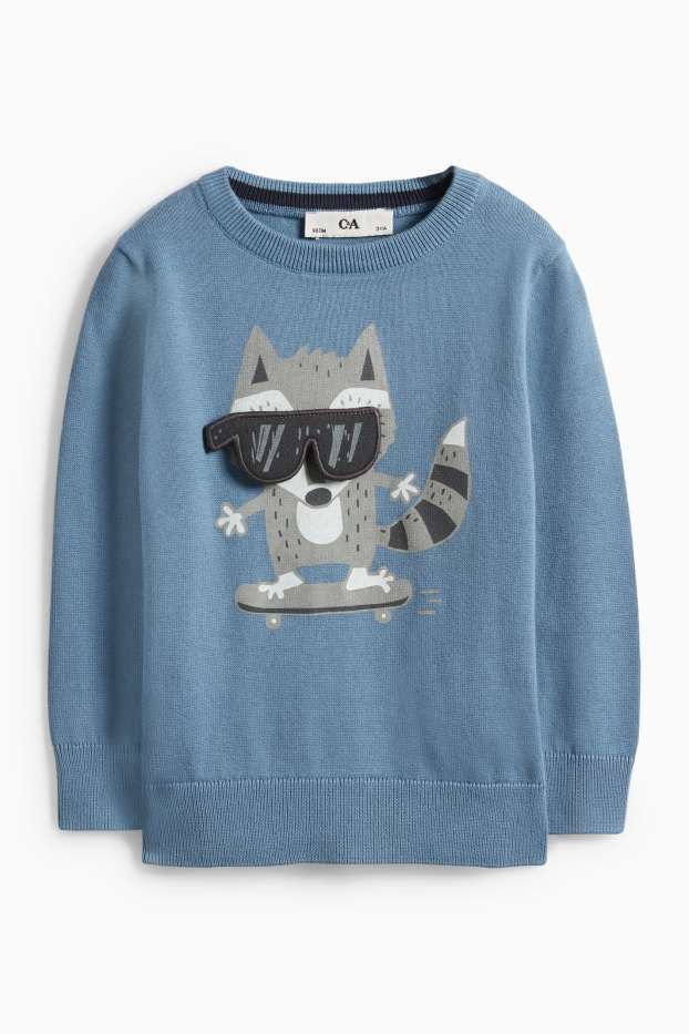 Bambini - Procione - maglione - blu