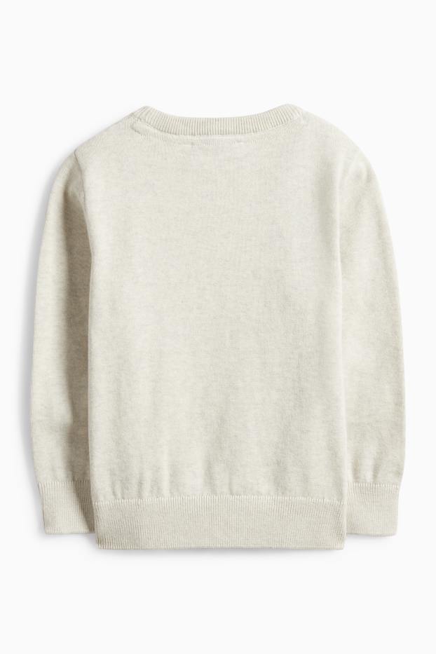 Children Boys - Dino - jumper - light beige