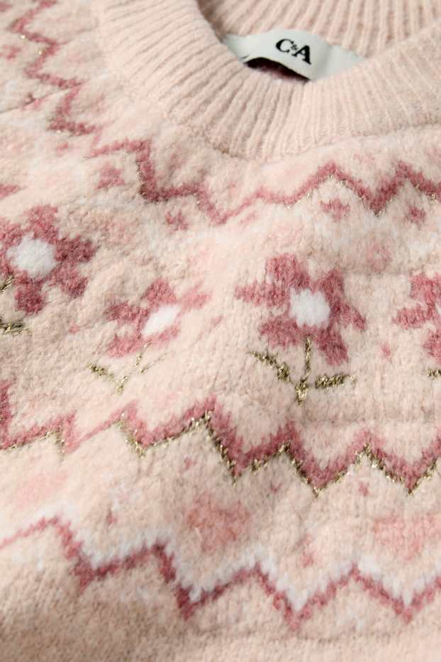 Children Girls - Jumper - rose