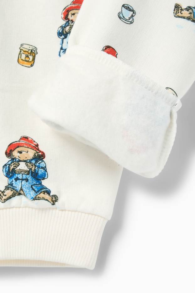 Bebeluși - băieți - Paddington - pijama bebeluși - 2 piese - alb