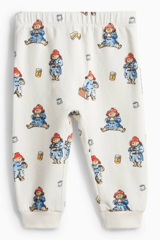 Bebeluși - băieți - Paddington - pijama bebeluși - 2 piese - alb