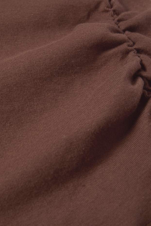 Dámské - Tričko - tmavohnědá