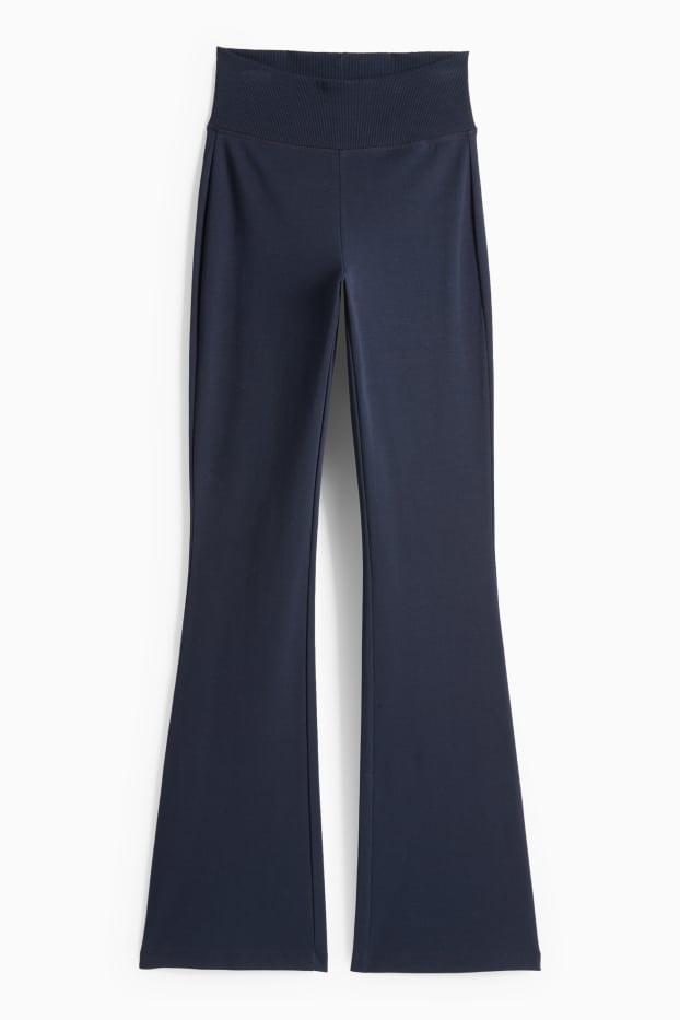 Dámské - Flared legíny - tmavomodrá