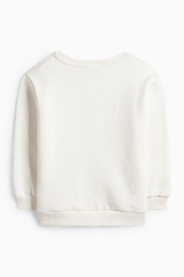 Děti - dívky - Mikina - krémově bílá