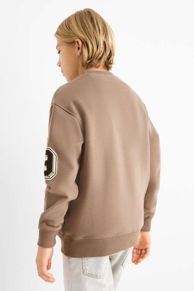 Kinderen: jongens - Sweatshirt - lichtbruin