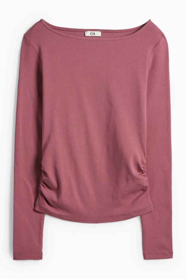 Dámské - Tričko - tmavě růžová