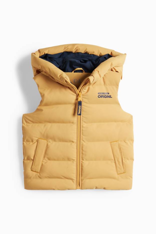 Nen - Armilla embuatada amb caputxa - repel·lent a l’aigua - taronja clar