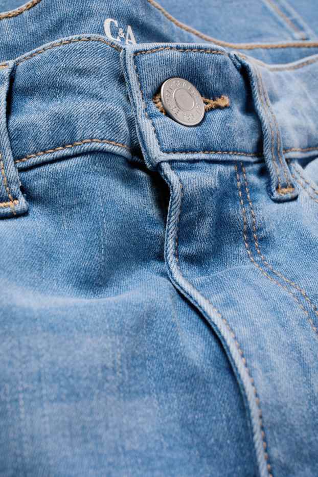 Dámské - Straight jeans - high waist - LYCRA® - džíny - světle modré