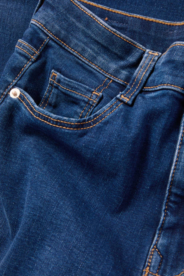 Dámské - Straight jeans - high waist - LYCRA® - džíny - tmavomodré