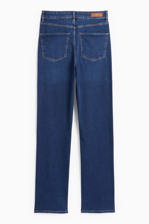 Dámské - Straight jeans - high waist - LYCRA® - džíny - tmavomodré