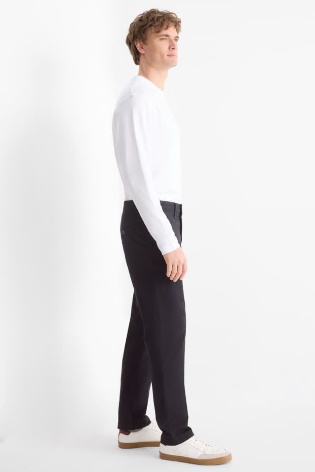 Hommes - Chino - regular fit - noir