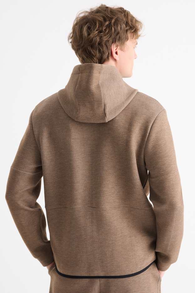 Men - Zip-through hoodie - brown