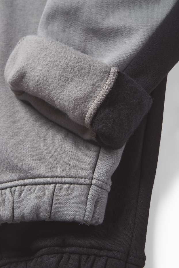 Děti - chlapci - Multipack 2 ks - teplákové kalhoty - bílá/béžová