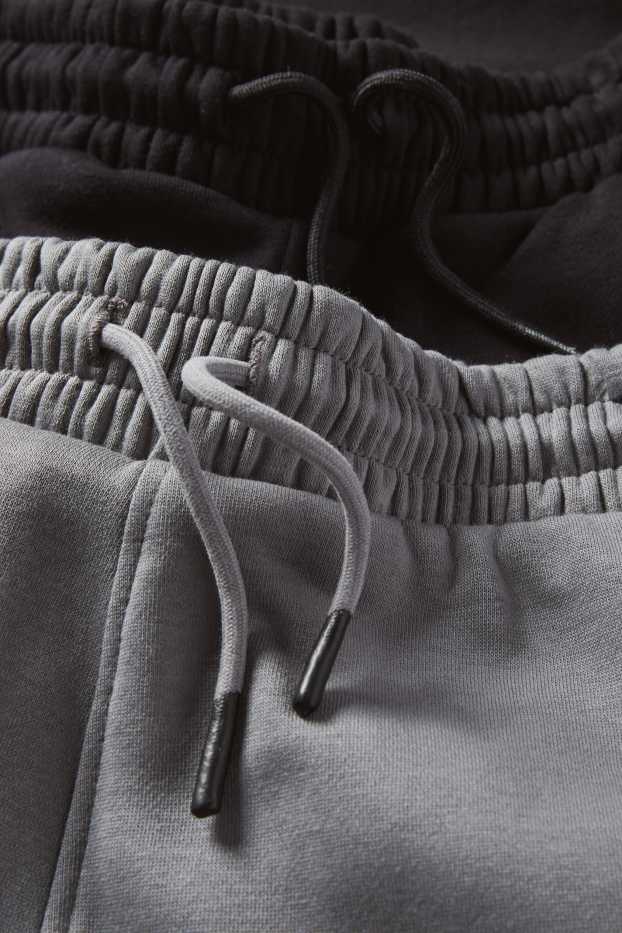 Děti - chlapci - Multipack 2 ks - teplákové kalhoty - bílá/béžová