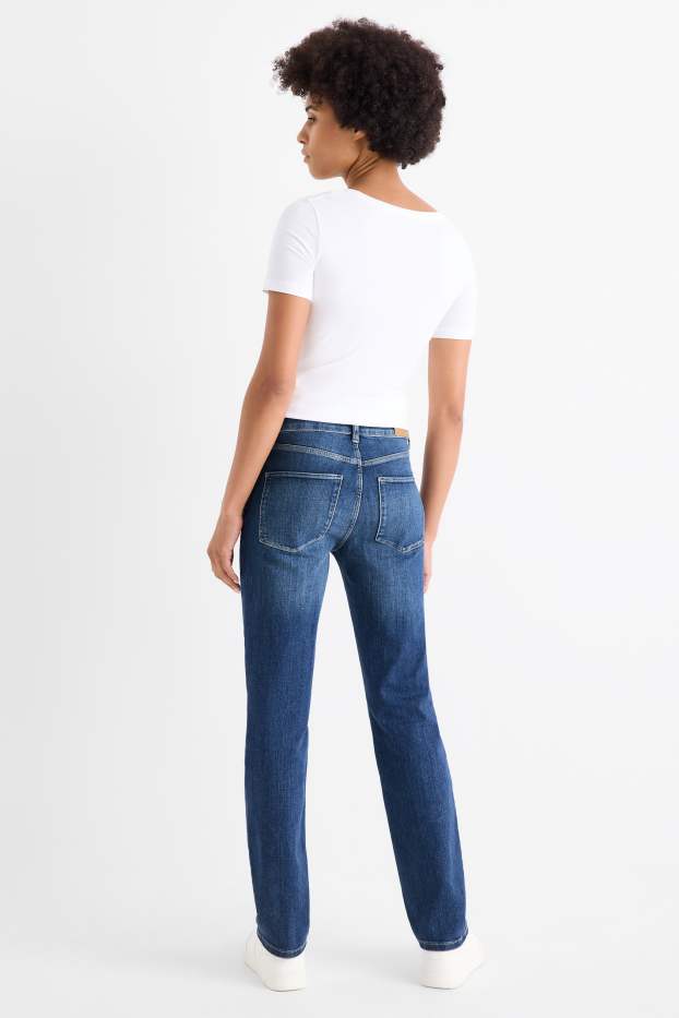 Dona - Straight jeans - mid waist - LYCRA® - texà blau