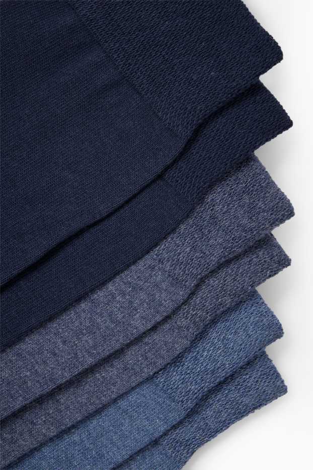 Hommes - Lot de 3 paires - chaussettes - bleu foncé