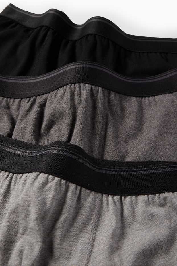 Uomo - Confezione da 5 - boxer aderenti - grigio / nero