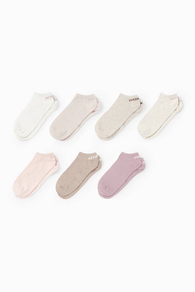 Dames - Sokken - roze / beige