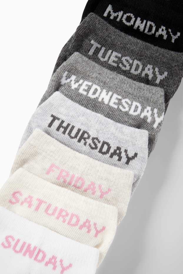 Dames - Sokken - wit / grijs