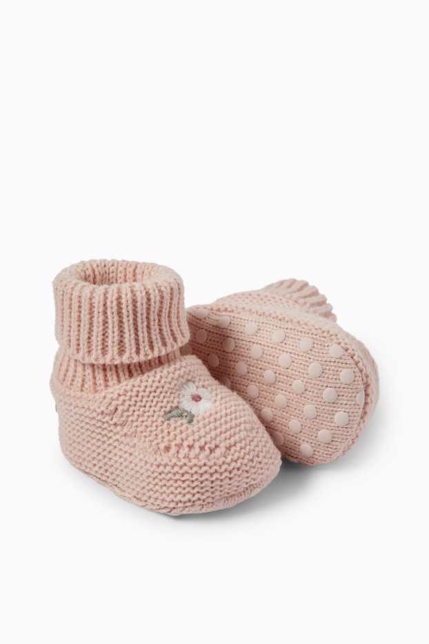 Miminka - dívky - Květiny - capáčky pro miminka - růžová