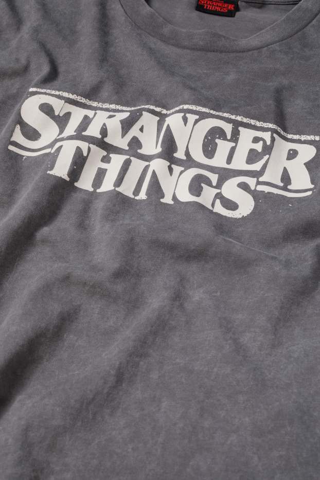 Pánské - Tričko - šedá