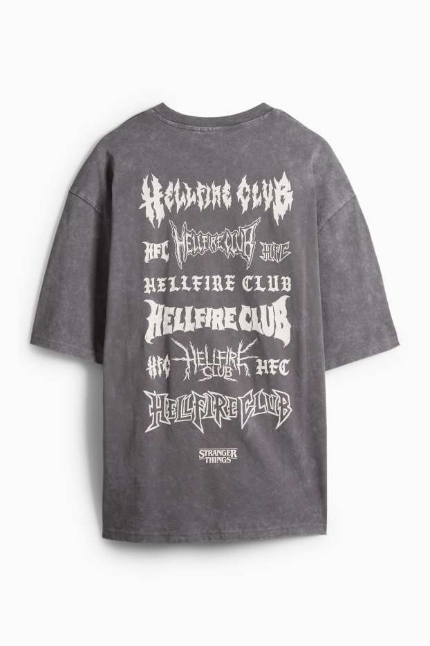 Pánské - Tričko - šedá