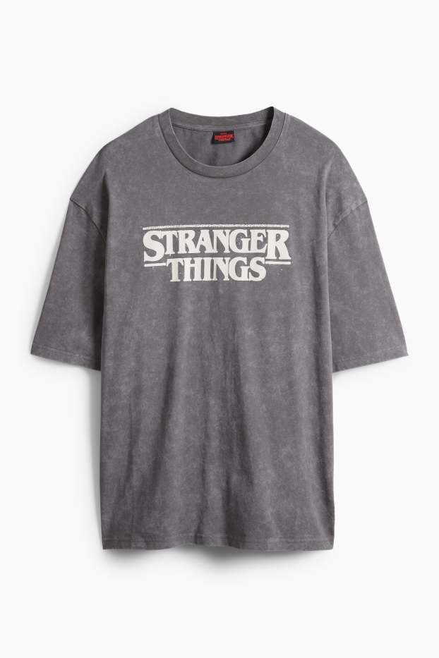 Pánské - Tričko - šedá