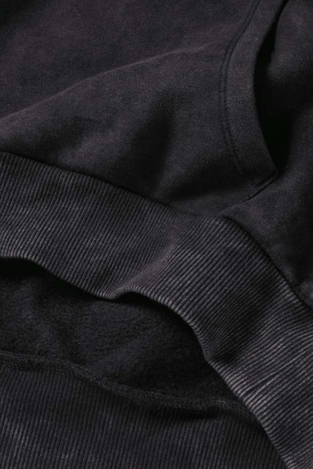 Pánské - Oversized mikina s kapucí - Stranger Things - antracitová