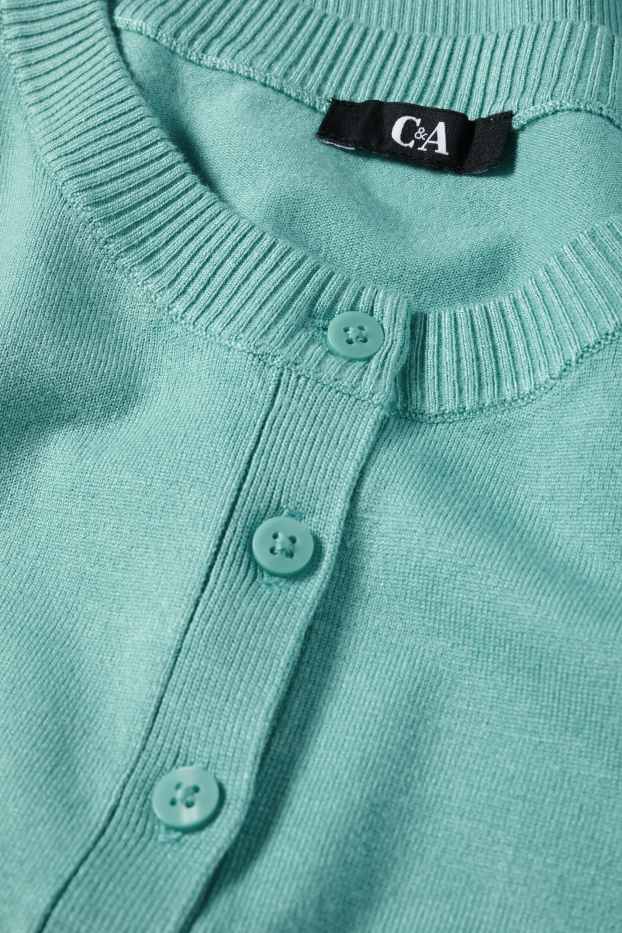 Femmes - Gilet de maille - turquoise