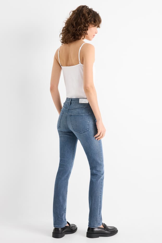 Damen - Slim Jeans - Mid Waist - Shaping-Jeans - LYCRA® - jeansblaugrau