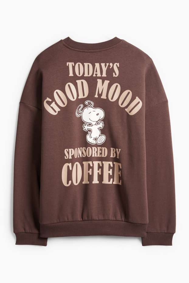 Damen - Sweatshirt - Peanuts - dunkelbraun