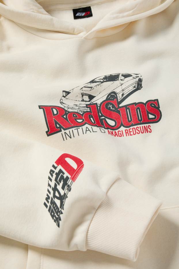 Herren - Hoodie - Initial D - hellbeige