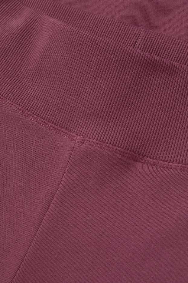 Dámské - Flared legíny - bordeaux