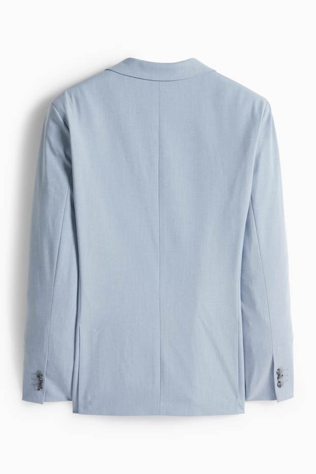 Hommes - Veste de costume - regular fit - matière extensible - bleu clair