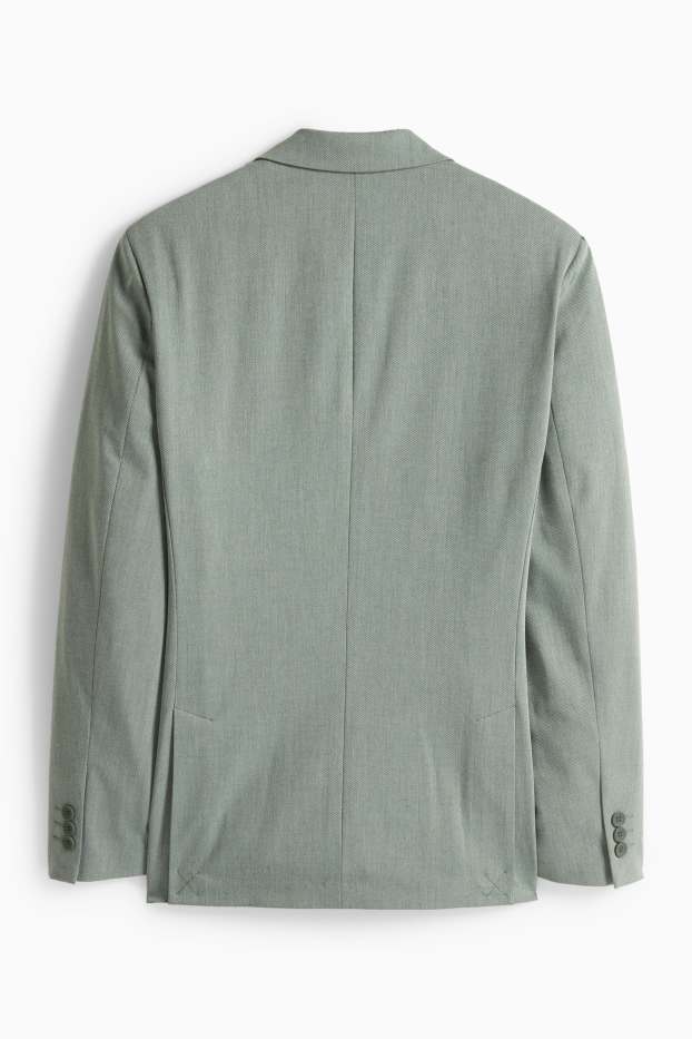 Uomo - Blazer coordinabile - regular fit - tessuto elasticizzato - verde