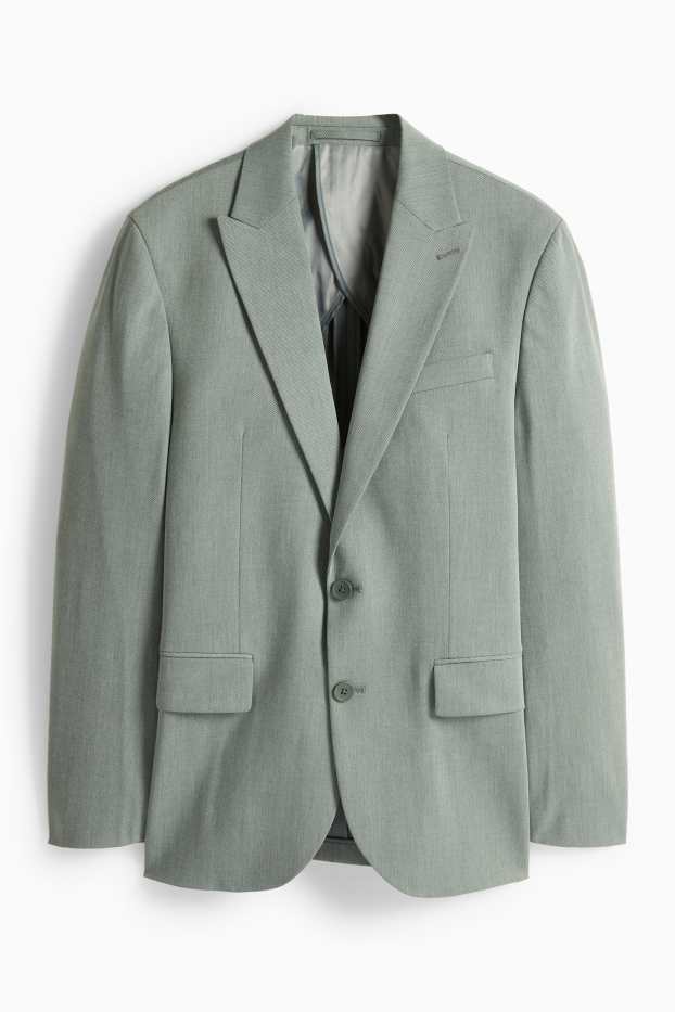 Uomo - Blazer coordinabile - regular fit - tessuto elasticizzato - verde