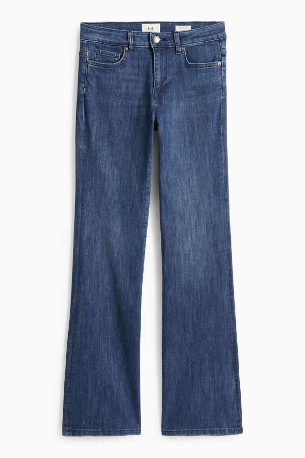 Dámské - Flared jeans - mid waist - džíny - modré