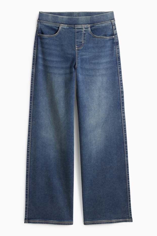Enfants filles - Pantalon - jean bleu foncé