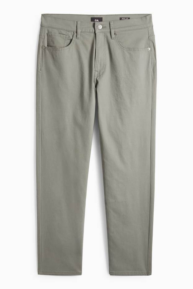 Hommes - Pantalon - regular fit - vert