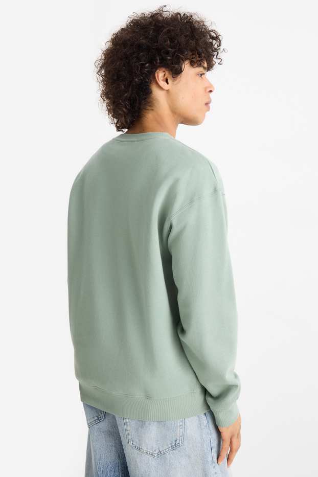 Hommes - Sweat oversize - vert