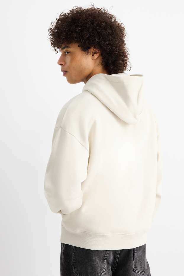 Herren - Oversized-Hoodie - hellbeige