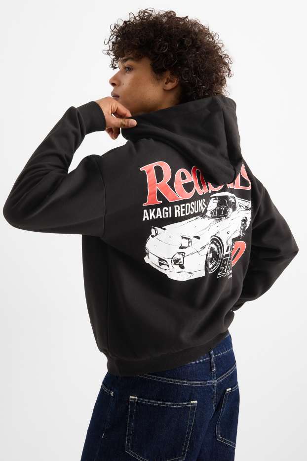 Men - Hoodie - Initial D - black