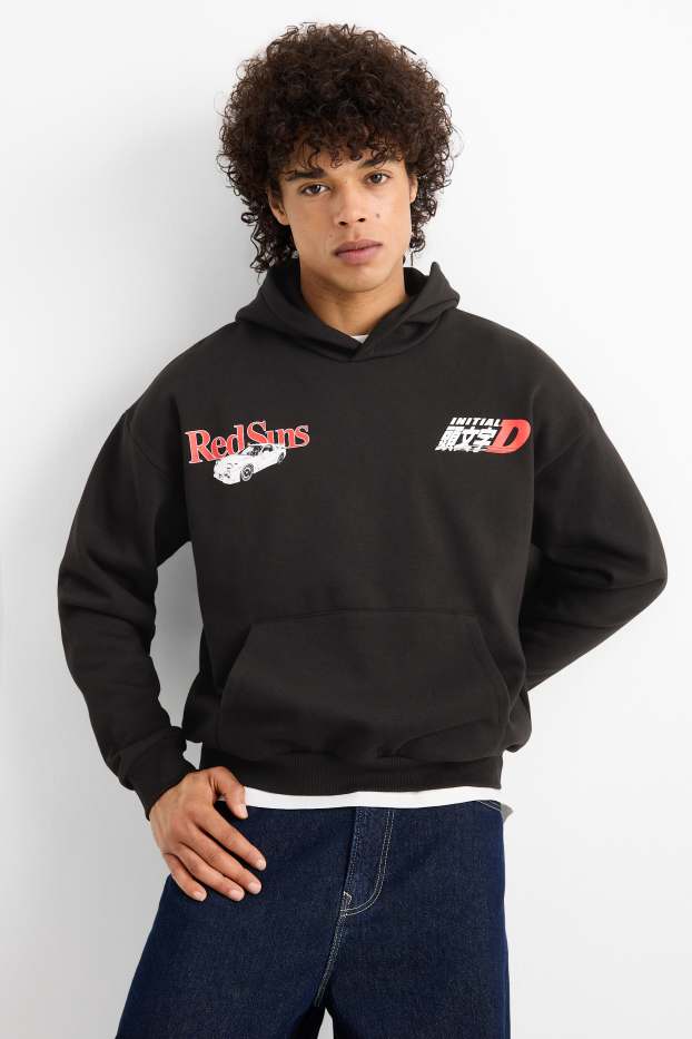 Men - Hoodie - Initial D - black