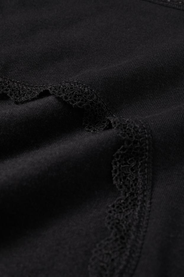 Dona - Paquet de 3 - calces hipster - negre