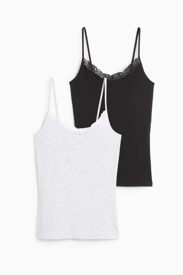 Dámské - Multipack 2 ks - košilka - šedá/černá