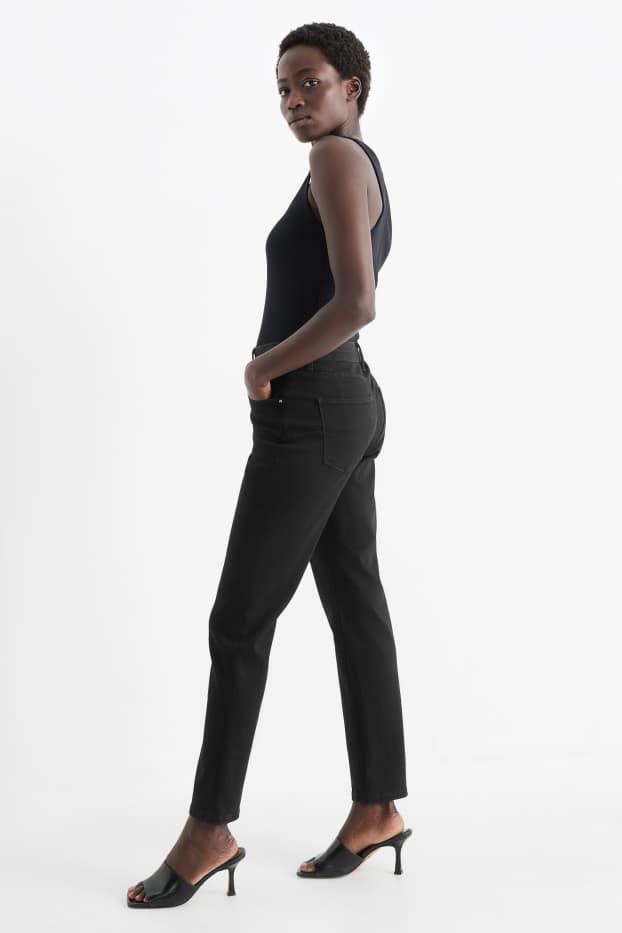 Femmes - Slim jean - mid waist - shaping jean - LYCRA® - noir